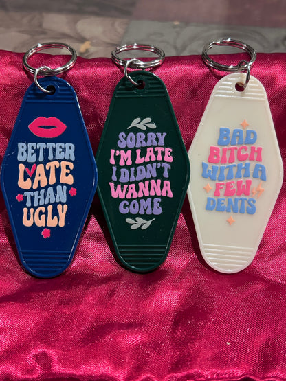 Motel Keychains