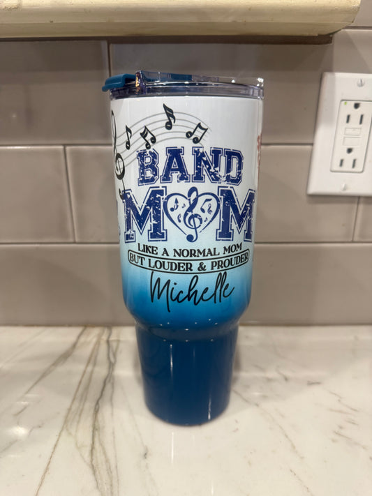 Band Mom Tumbler (game day edition - color)