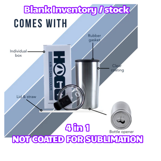 4 in 1 Koozie / Tumbler w/ bottle opener