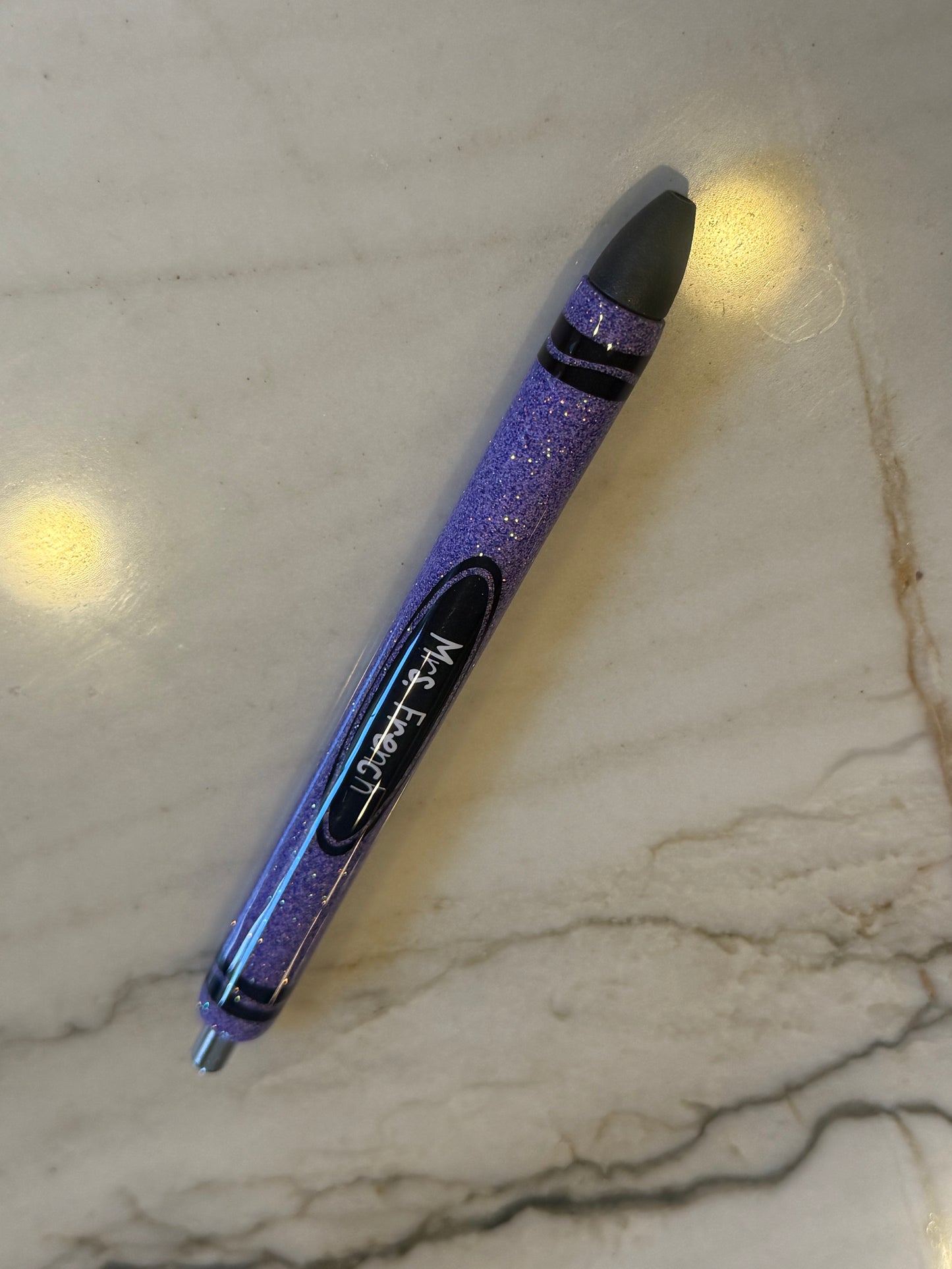 Crayon themed desk items