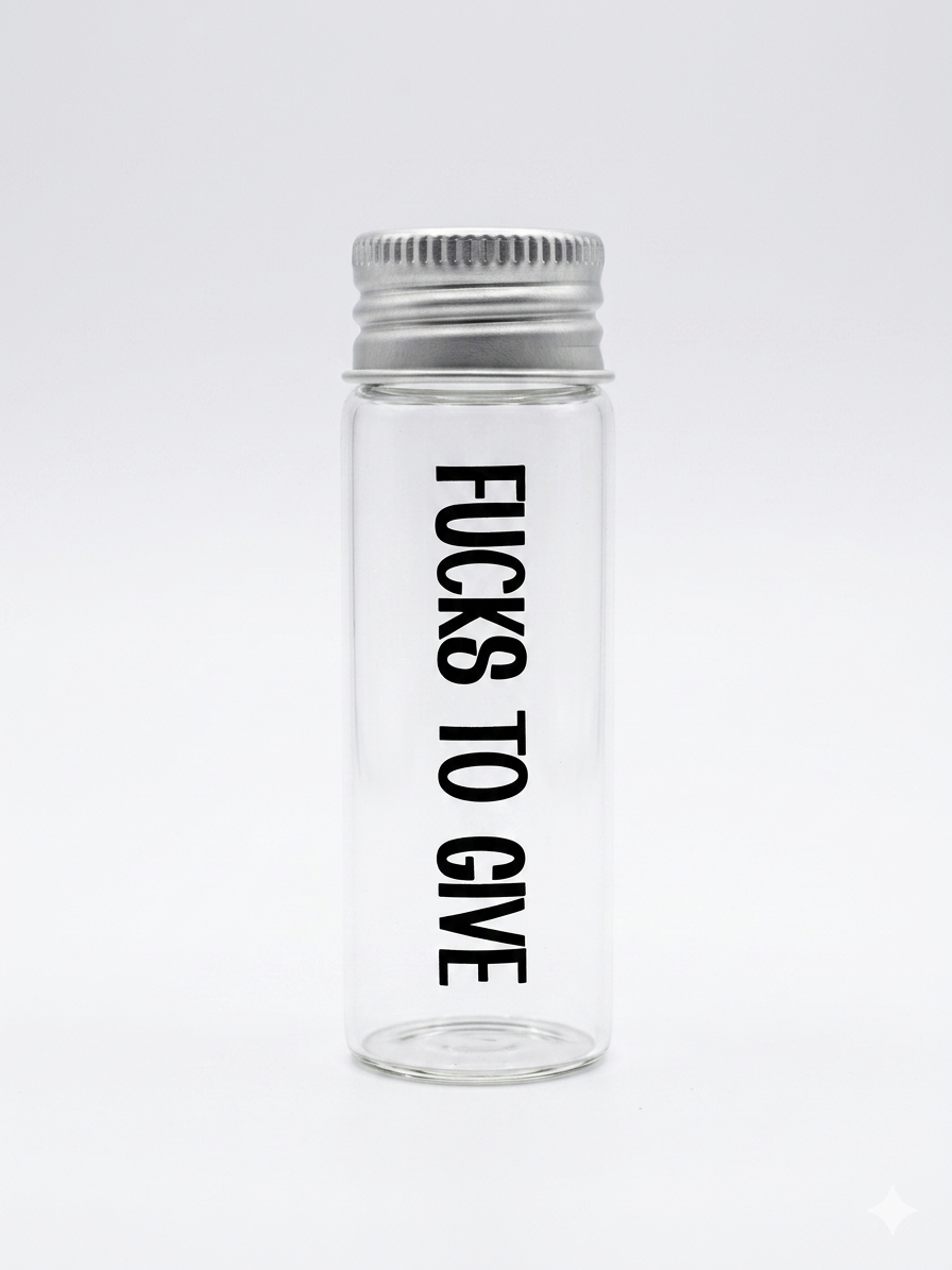 Jar of Fucks to Give – Funny Novelty Gag Gift & Desktop Decor