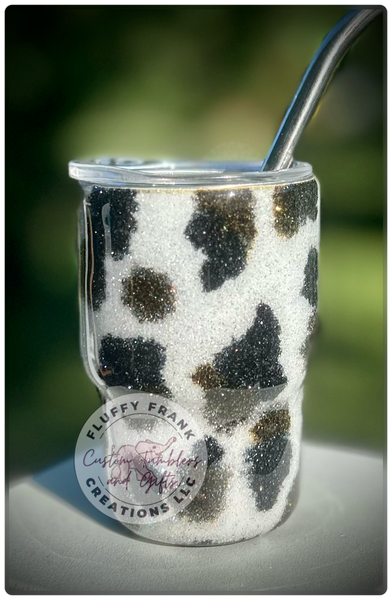 Mini tumblers (3oz)- Cow print - ready to ship