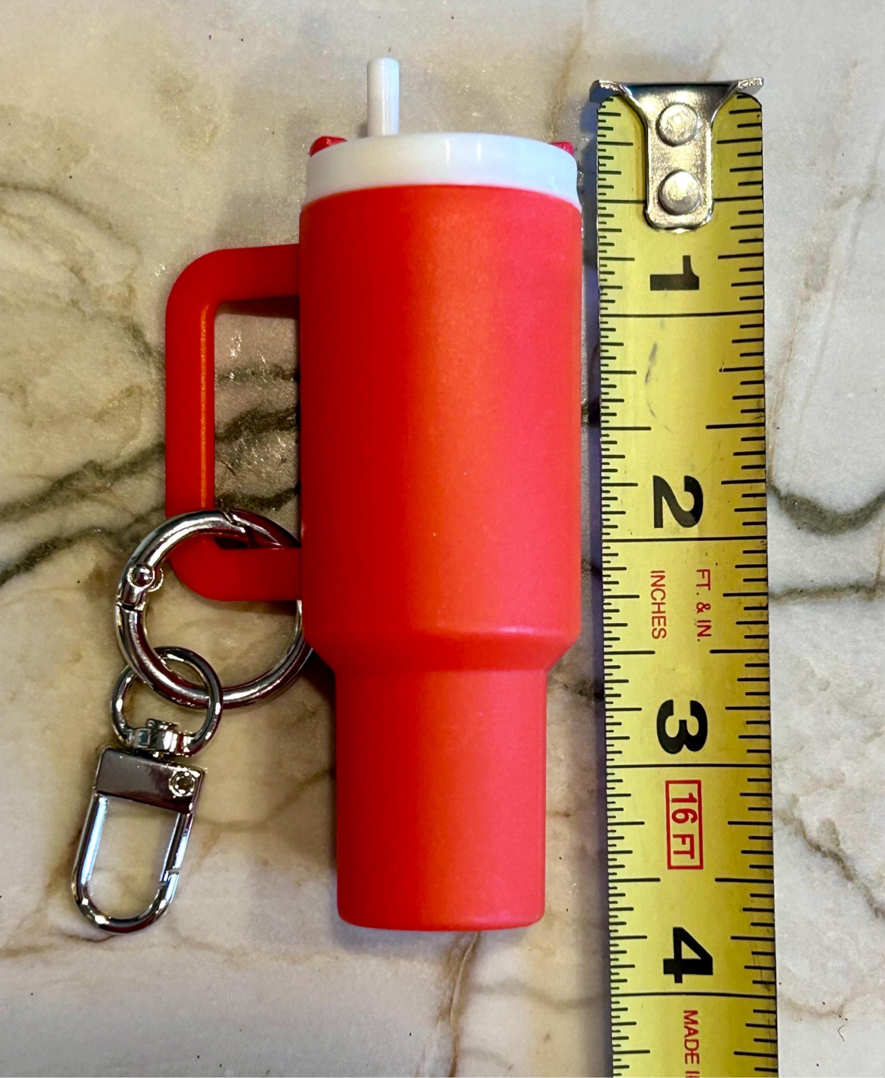 Tumbler keychain/lip balm holder/trinket holder