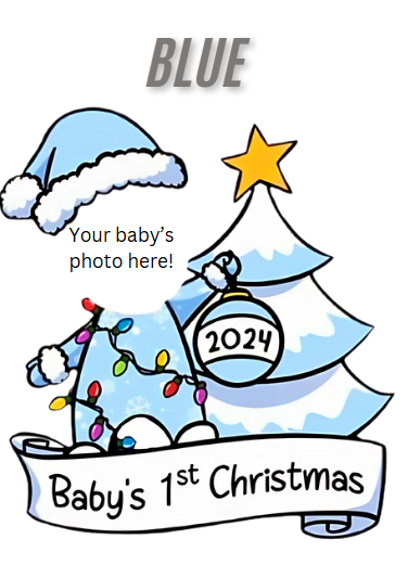 Baby's First Christmas Ornament - use your photo