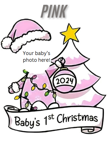 Baby's First Christmas Ornament - use your photo