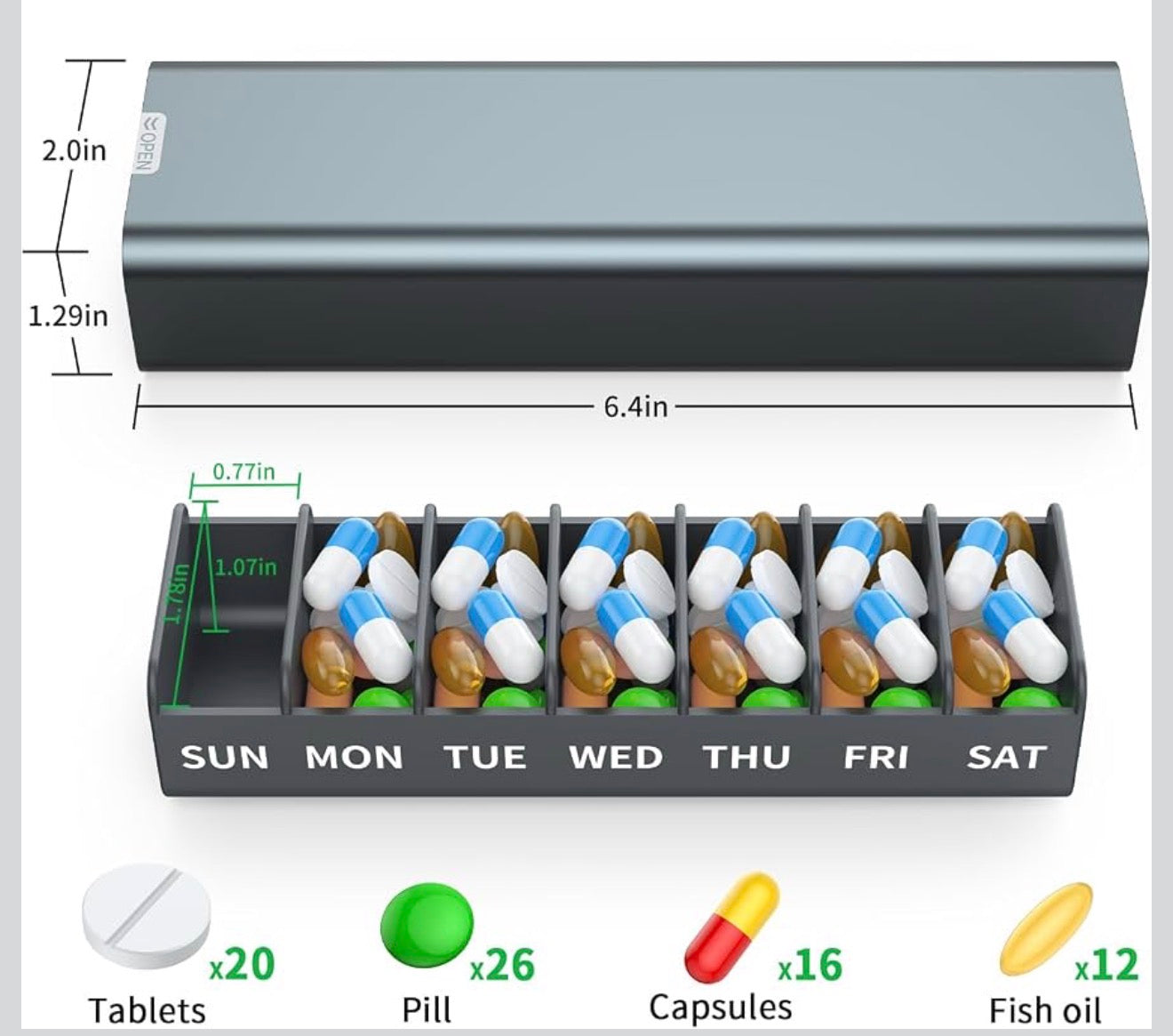 Take Your F*cking Meds!! – Funny 7-Day Pill Organizer