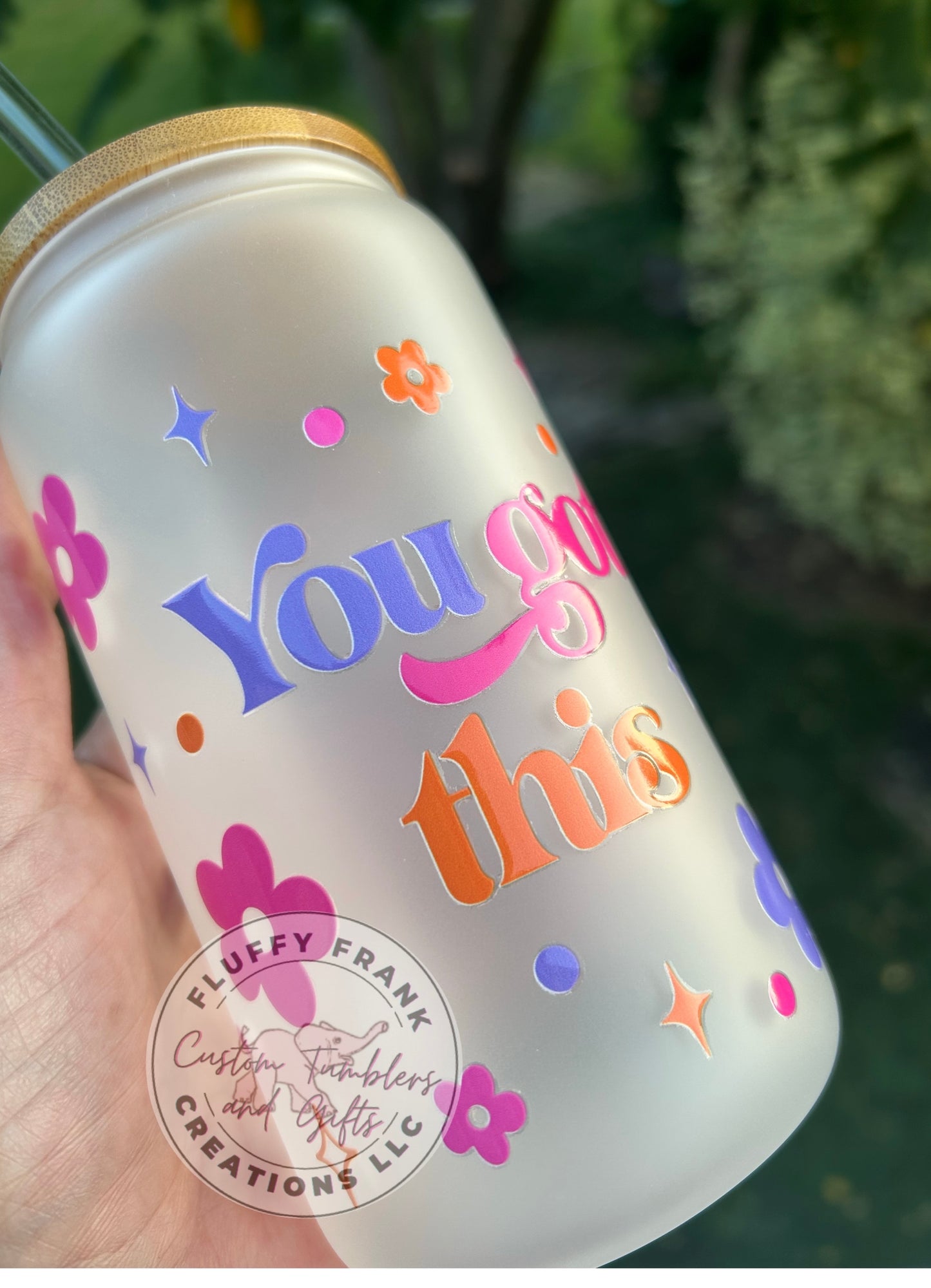 You got this 16oz  glass (frosted)