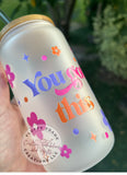 You got this 16oz  glass (frosted)