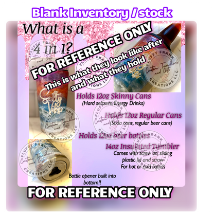 4 in 1 Koozie / Tumbler w/ bottle opener