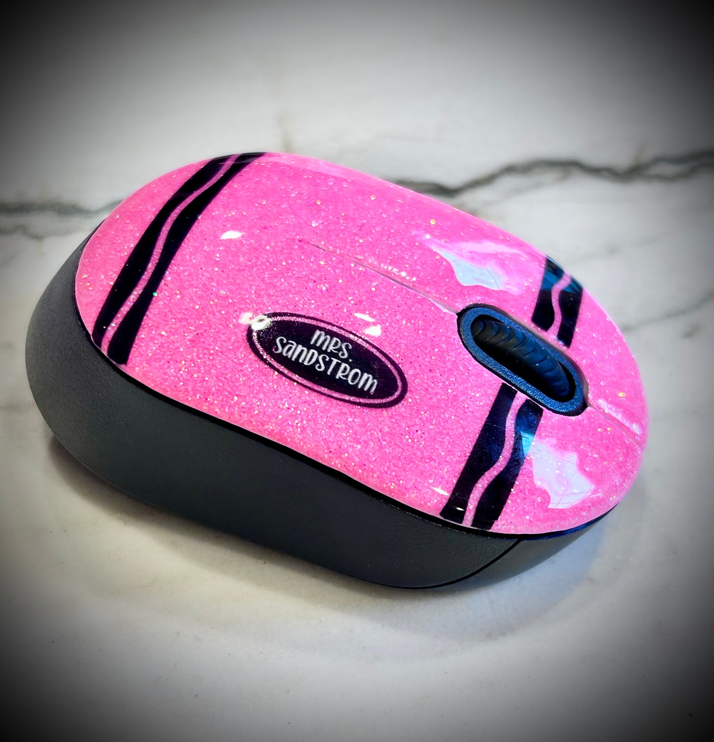 Crayon themed desk items