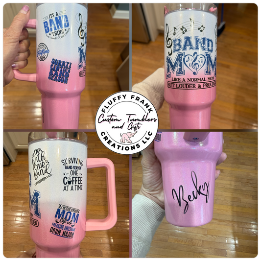 Band Mom Tumbler - Holographic