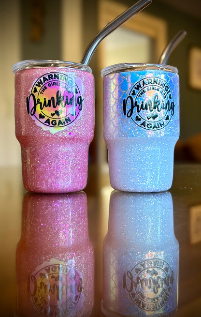 Mini tumblers (3oz)- CUSTOM (glitter/epoxy)