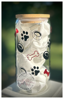 Dog Mama 16oz Beer Can Glass