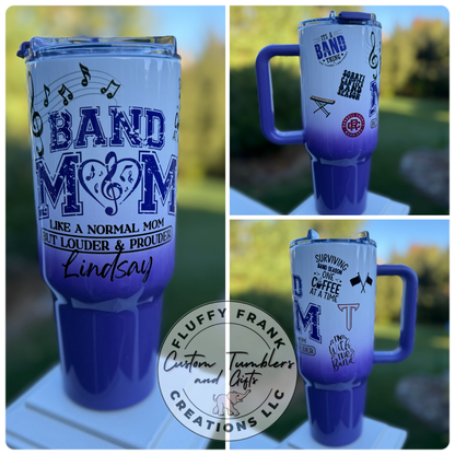 Band Mom Tumbler (game day edition - color)
