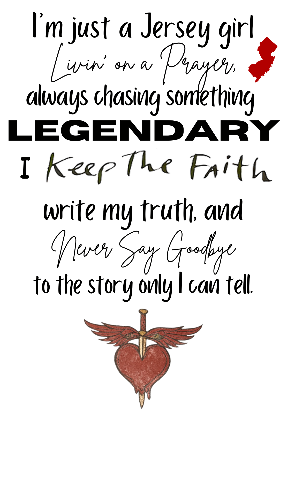 Jersy Girl Gift, Bon Jovi Gift, Gift for Bon Jovi lover