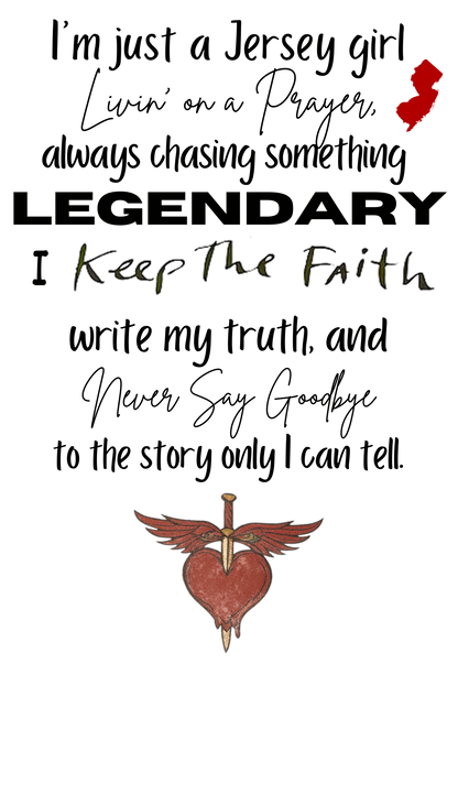 Jersy Girl Gift, Bon Jovi Gift, Gift for Bon Jovi lover