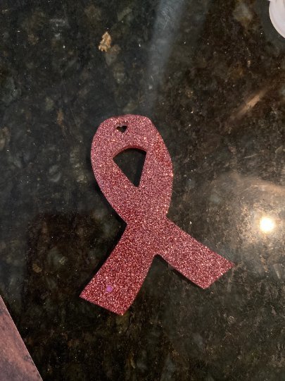 Awareness ribbon keychain - FluffyFrankCreationsLLC