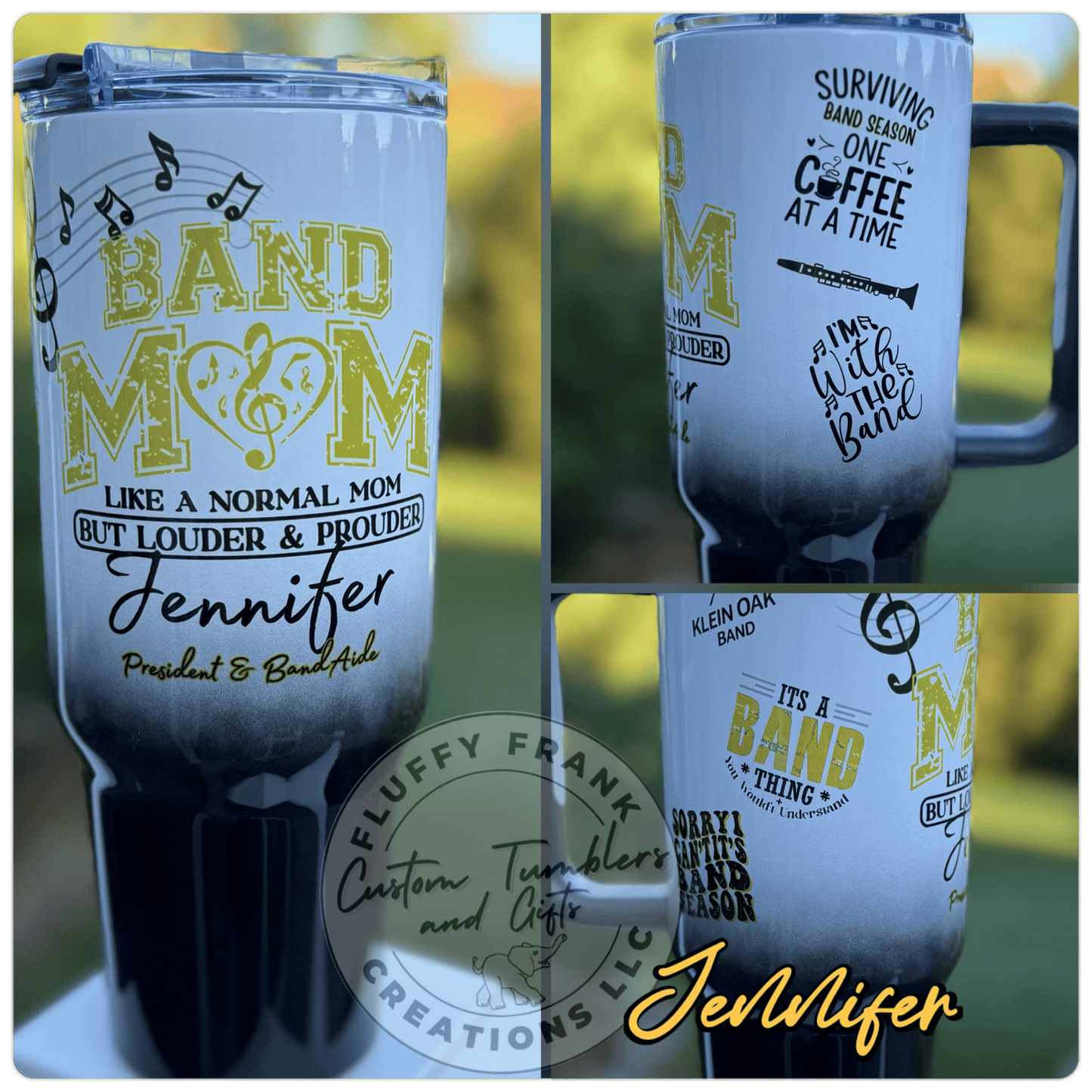 Band Mom Tumbler (game day edition - color) - FluffyFrankCreationsLLC