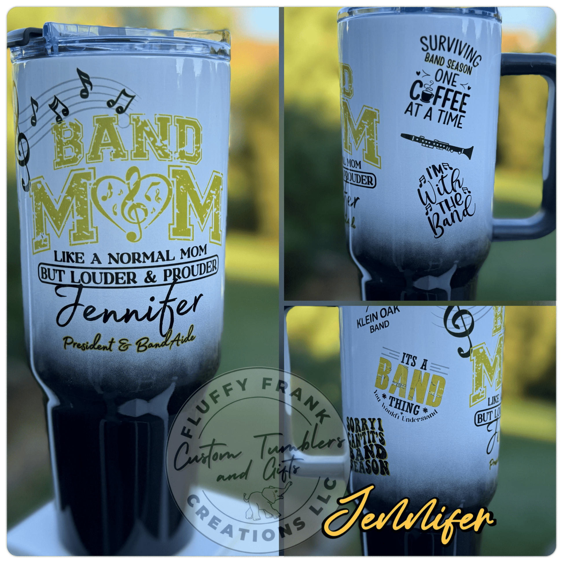 Band Mom Tumbler (game day edition - color) - FluffyFrankCreationsLLC