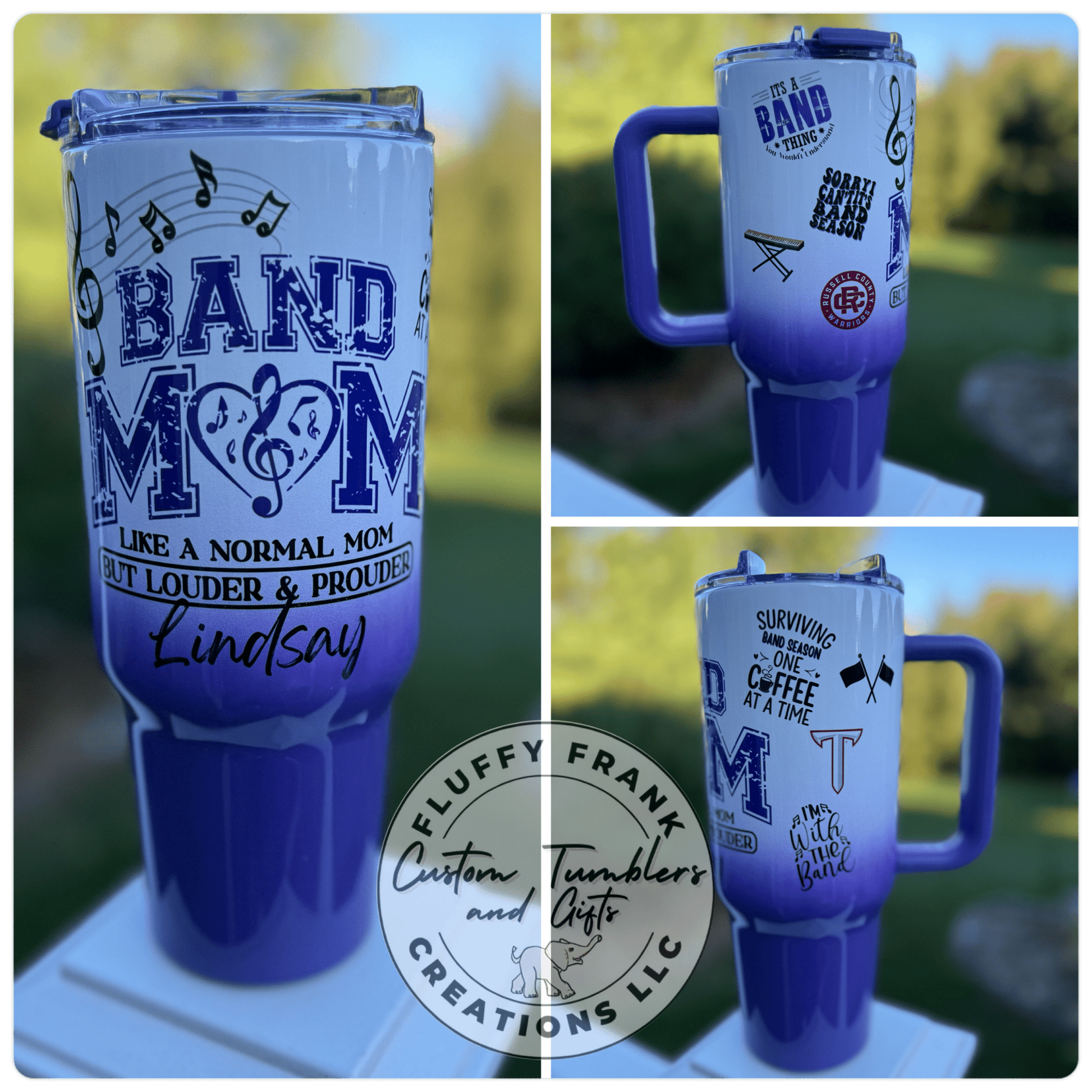 Band Mom Tumbler (game day edition - color) - FluffyFrankCreationsLLC