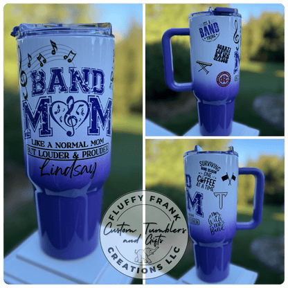 Band Mom Tumbler (game day edition - color) - FluffyFrankCreationsLLC