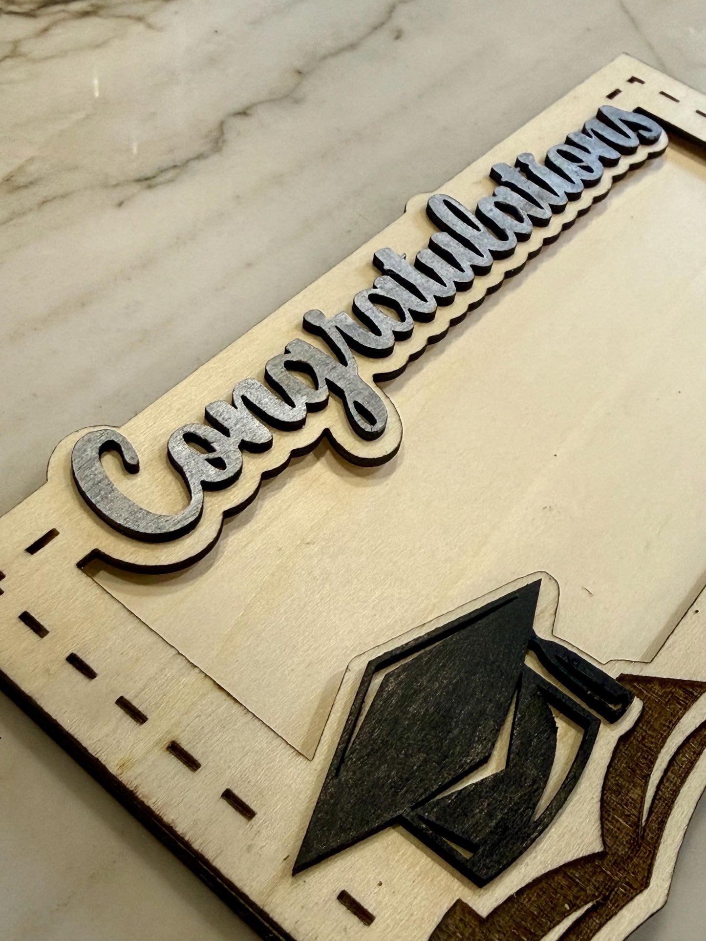 Custom Graduation Money Holder | Personalized Wood Grad Gift with Name | Class of 2026 Cash Keepsake