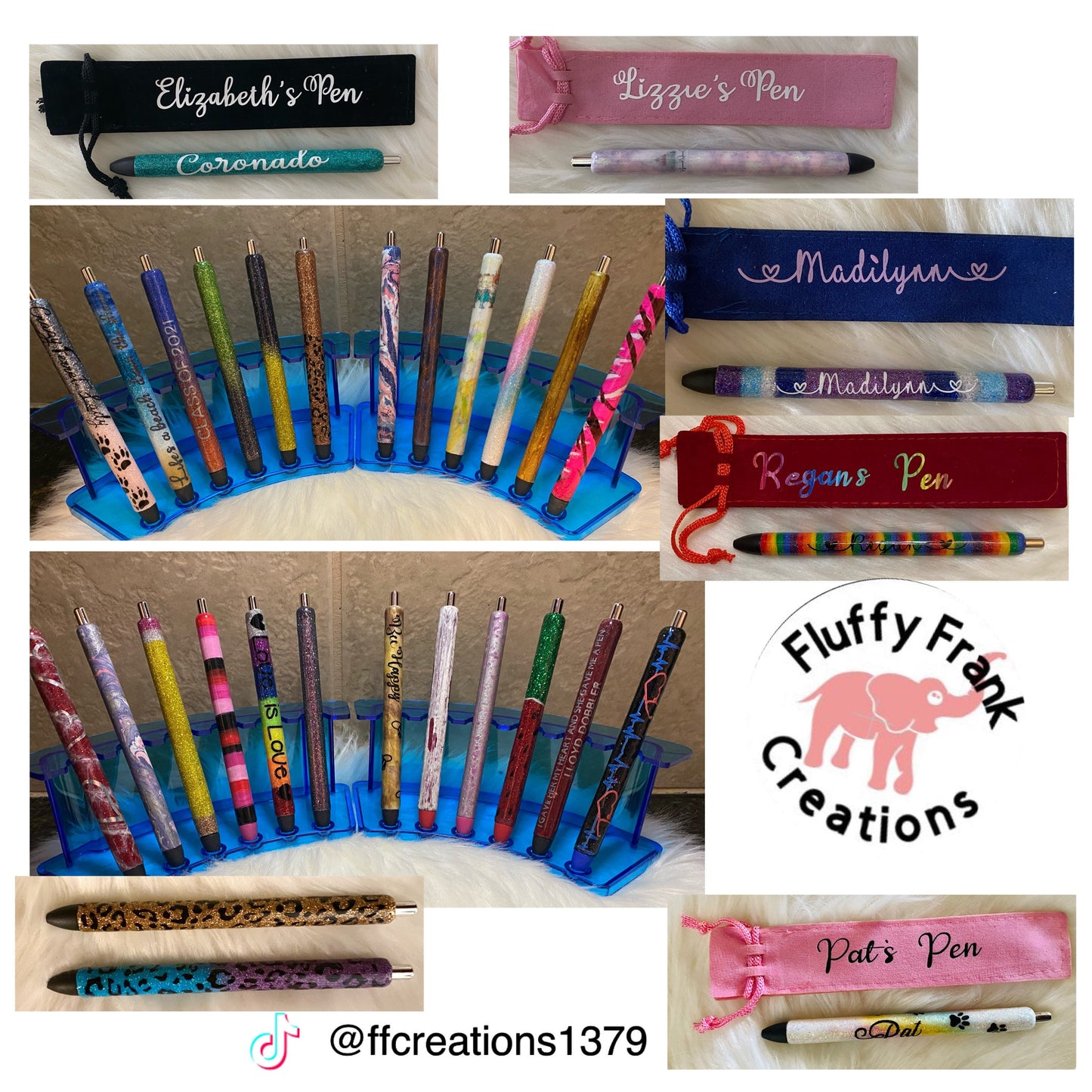 Inkjoy refillable personalized epoxy glitter pen | Custom Personalized Ink Joy Gel Pen | Teacher Gift
