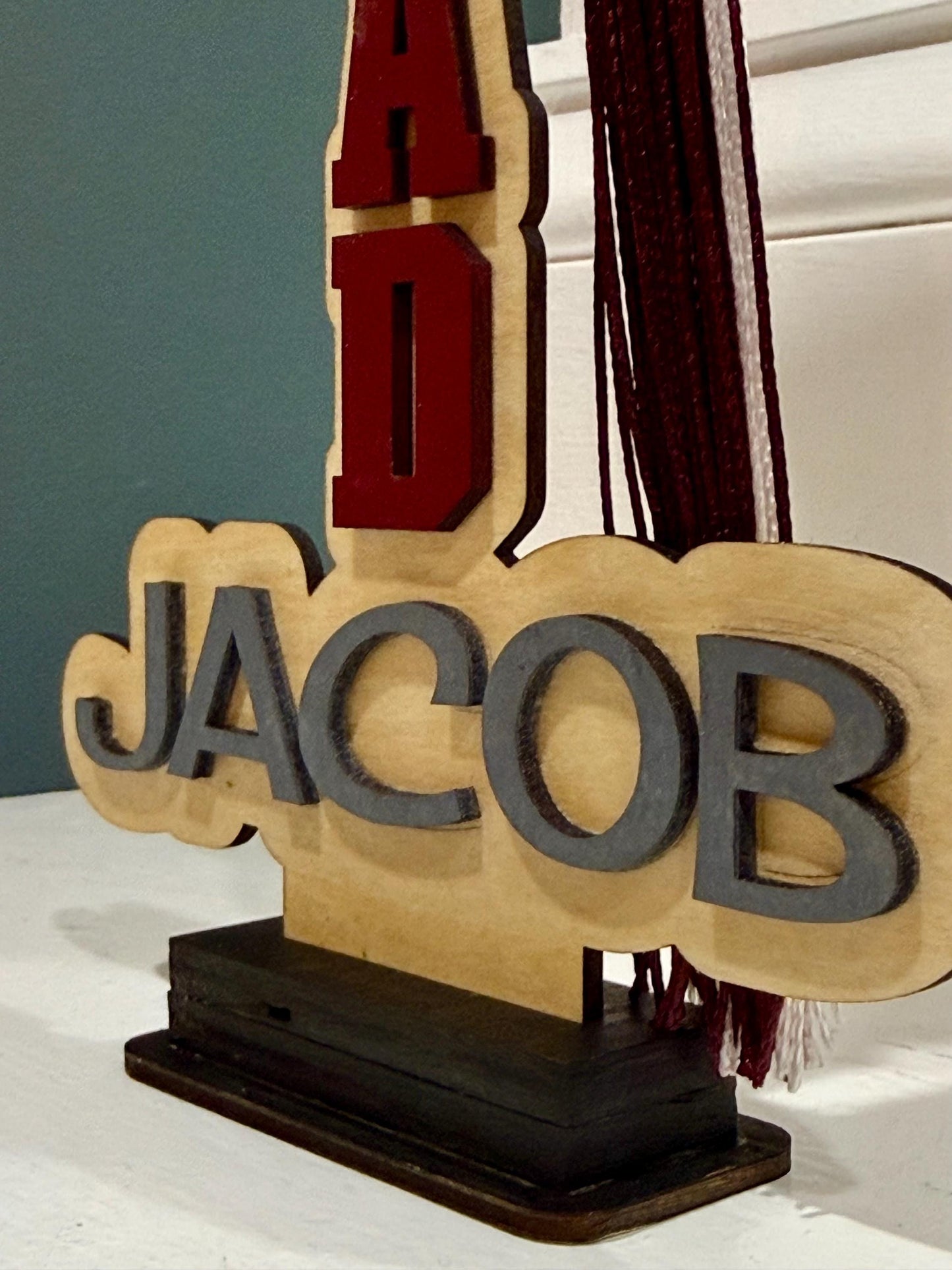 Graduation Tassel Holder Personalized, Class of 2026 Tassel Display, Custom Graduation Name Sign, Senior Graduation Gift