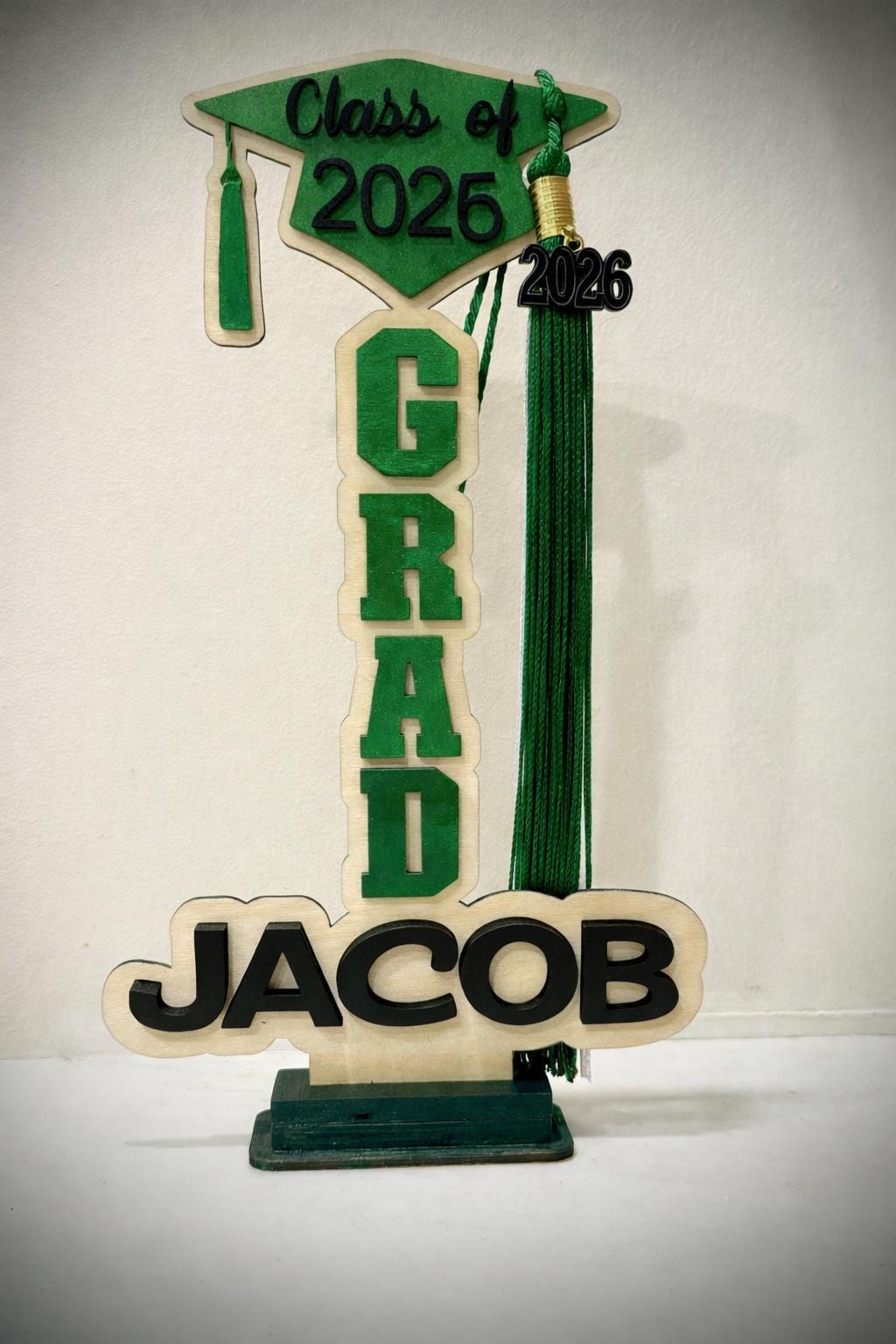 Graduation Tassel Holder Personalized, Class of 2026 Tassel Display, Custom Graduation Name Sign, Senior Graduation Gift