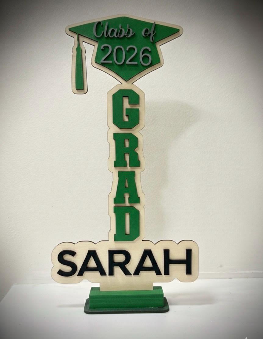 Graduation Tassel Holder Personalized, Class of 2026 Tassel Display, Custom Graduation Name Sign, Senior Graduation Gift