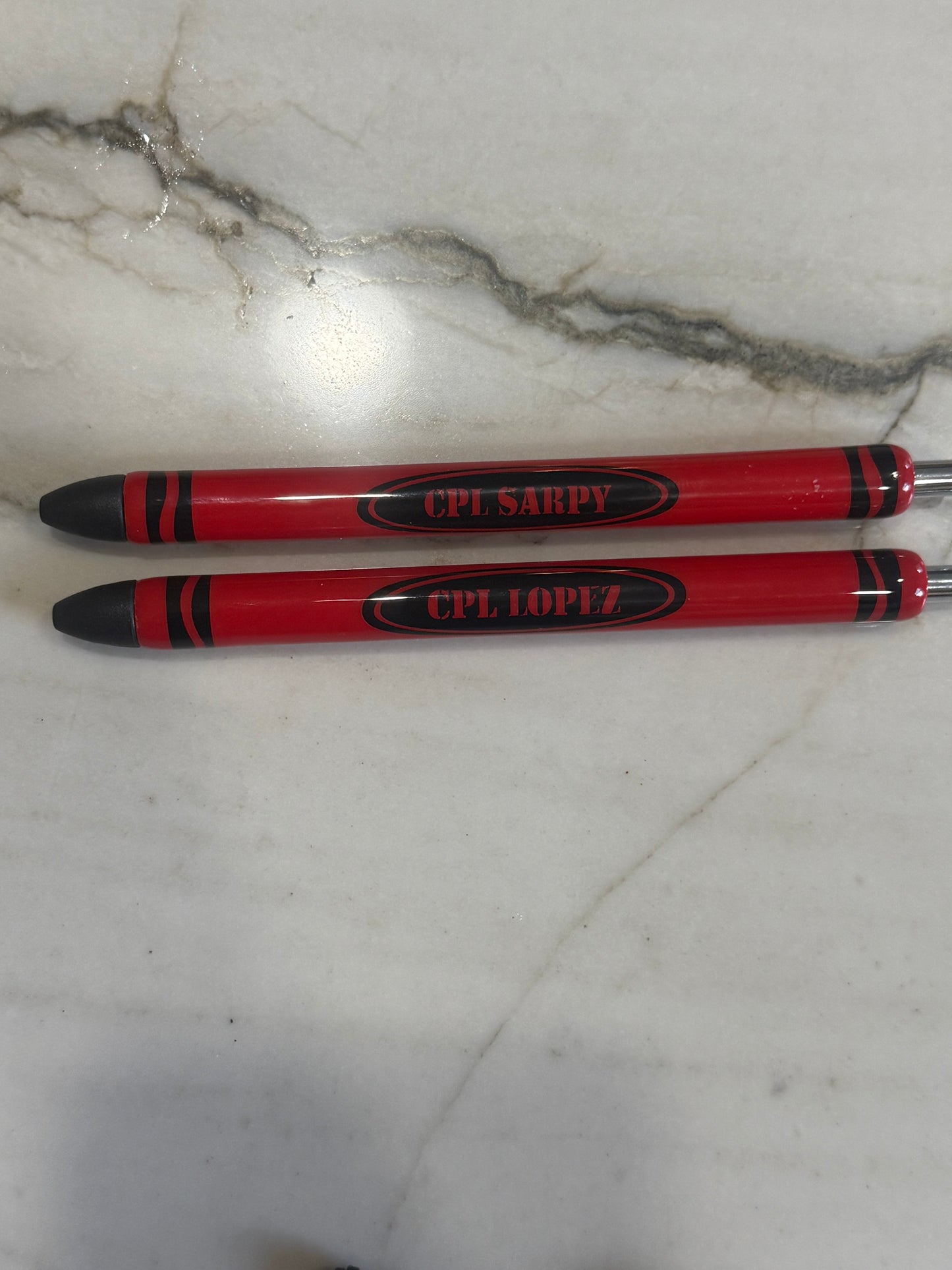 Military Stencil Crayon Pen