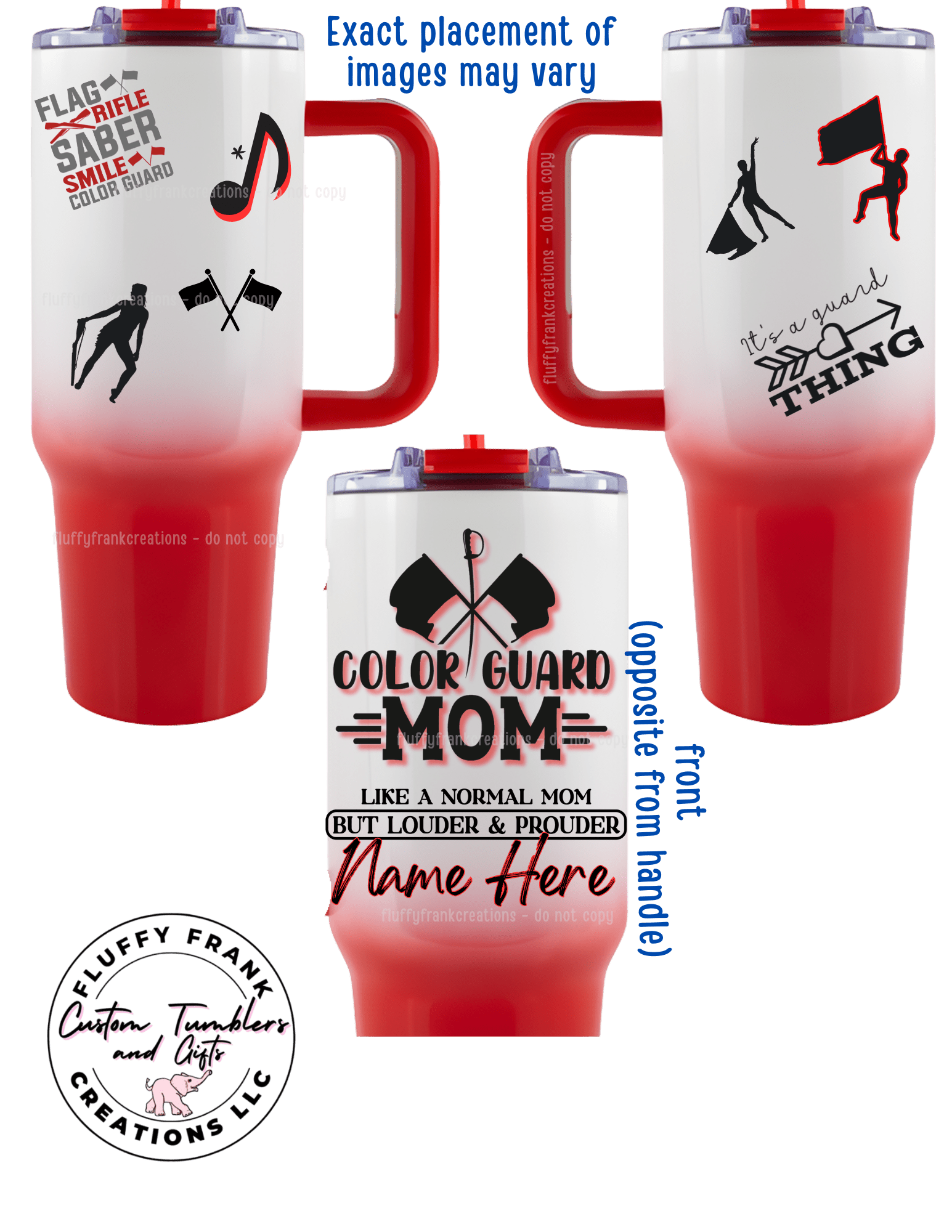 Guard Mom Tumbler (color) - FluffyFrankCreationsLLC