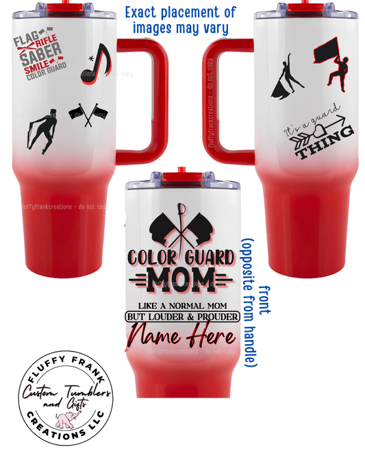Guard Mom Tumbler (color) - FluffyFrankCreationsLLC