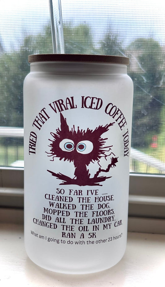 Over caffeinated Kitty - FluffyFrankCreationsLLC