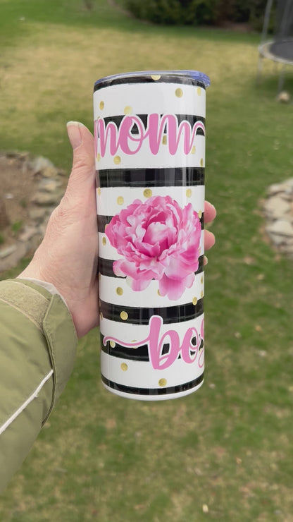 Mom Boss 20oz tumbler