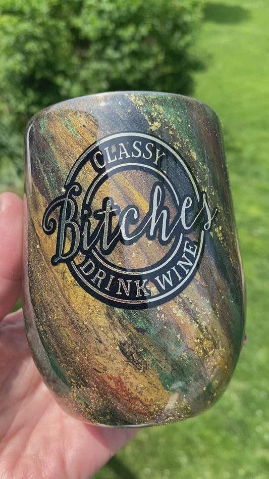 Classy B**ches drink wine