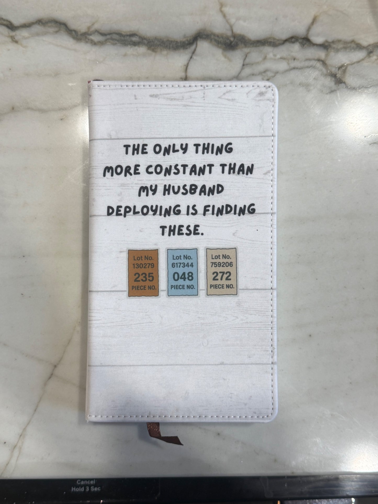 Military Spouse Deployment Humor Pocket Journal