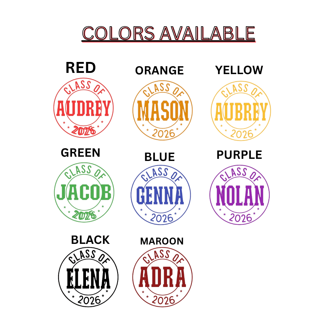 Senior Pin - custom | Personalized Graduation Keepsake for the Class of 2026. Band seniors. - FluffyFrankCreationsLLC