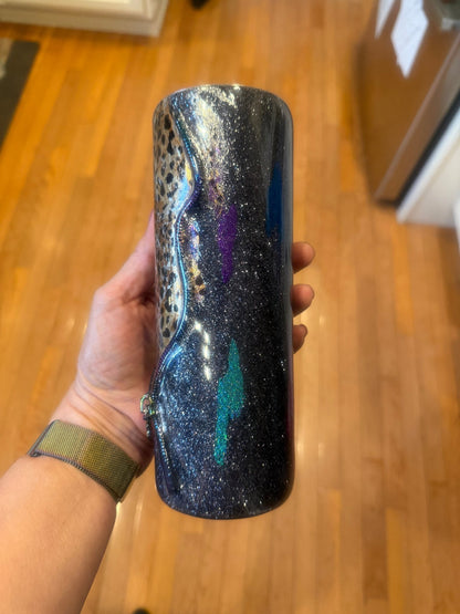 Stuck in the 80’s epoxy tumbler - FluffyFrankCreationsLLC