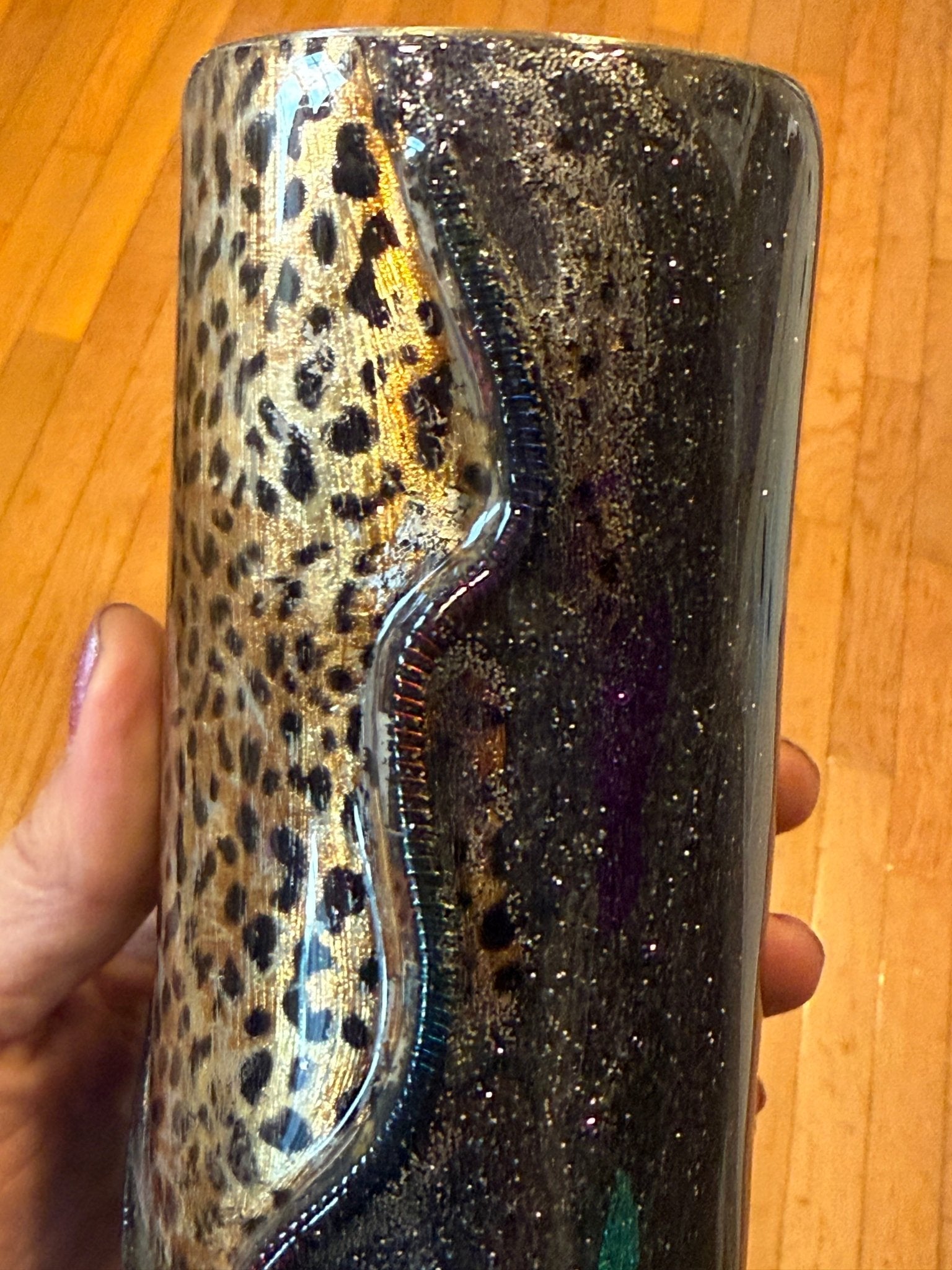 Stuck in the 80’s epoxy tumbler - FluffyFrankCreationsLLC