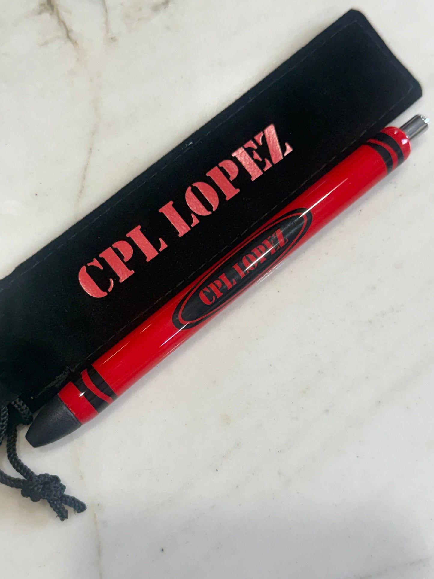 Military Stencil Crayon Pen