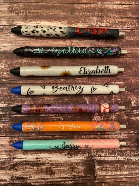Glitter Crayon Pen, Personalized Pen
