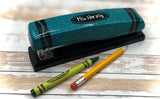 Crayon themed desk items