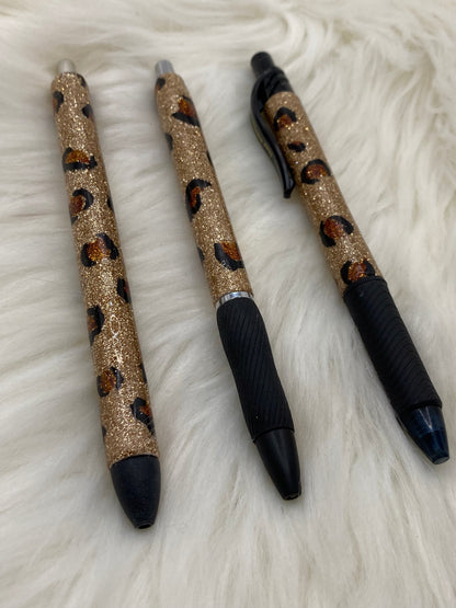 Leopard Glitter Pen