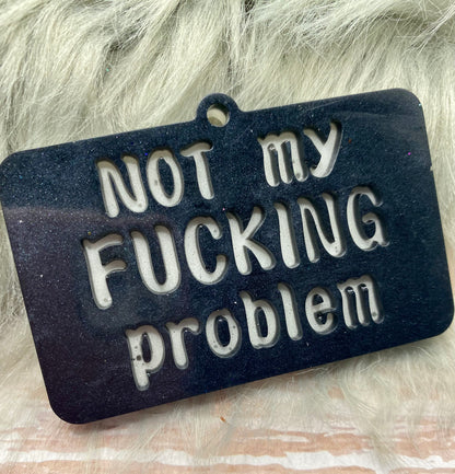 Naughty words keychain (large)