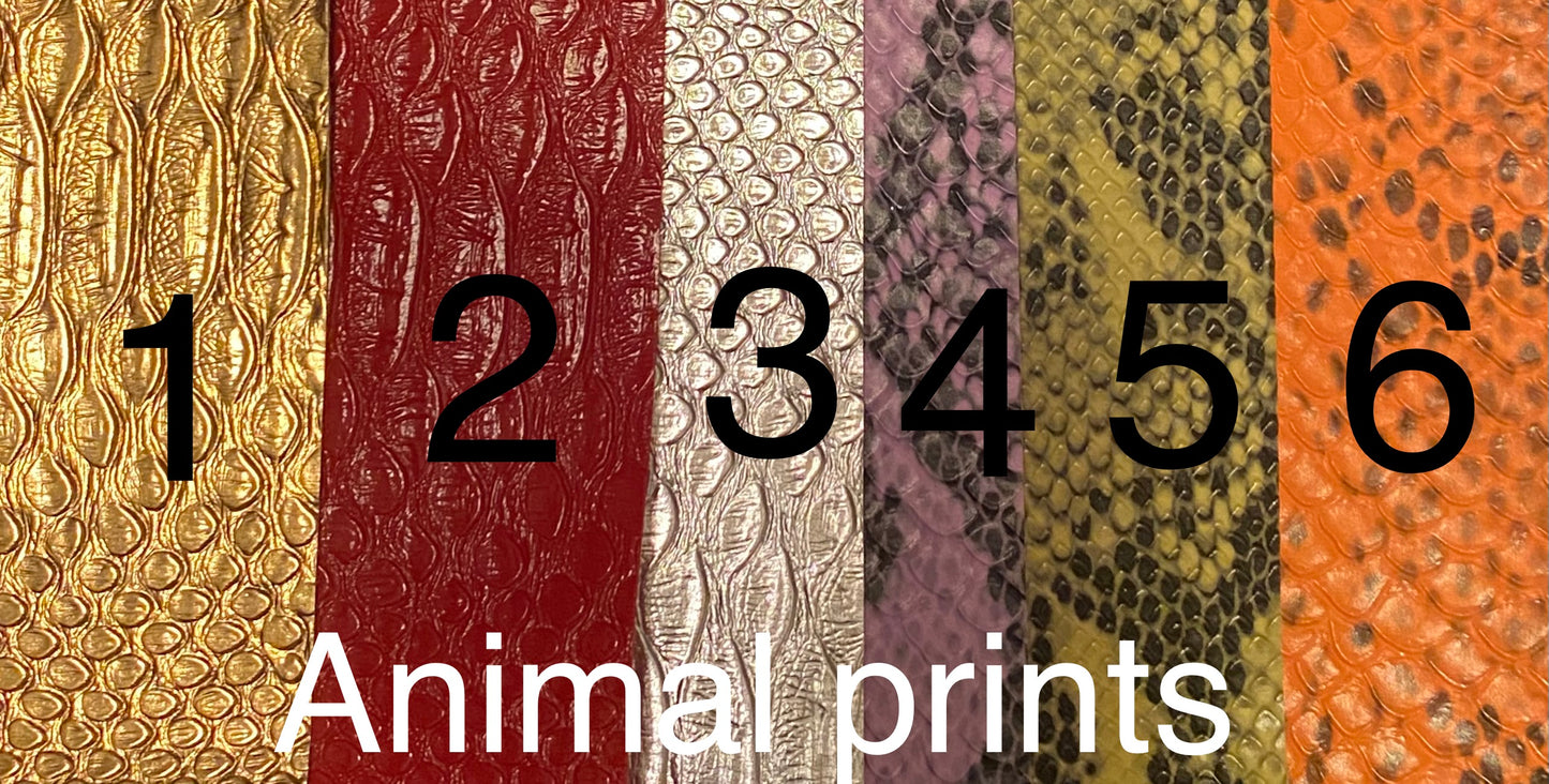 Animal Print Keychains