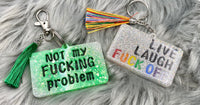 Naughty words keychain (large)