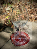 Geode wine glass
