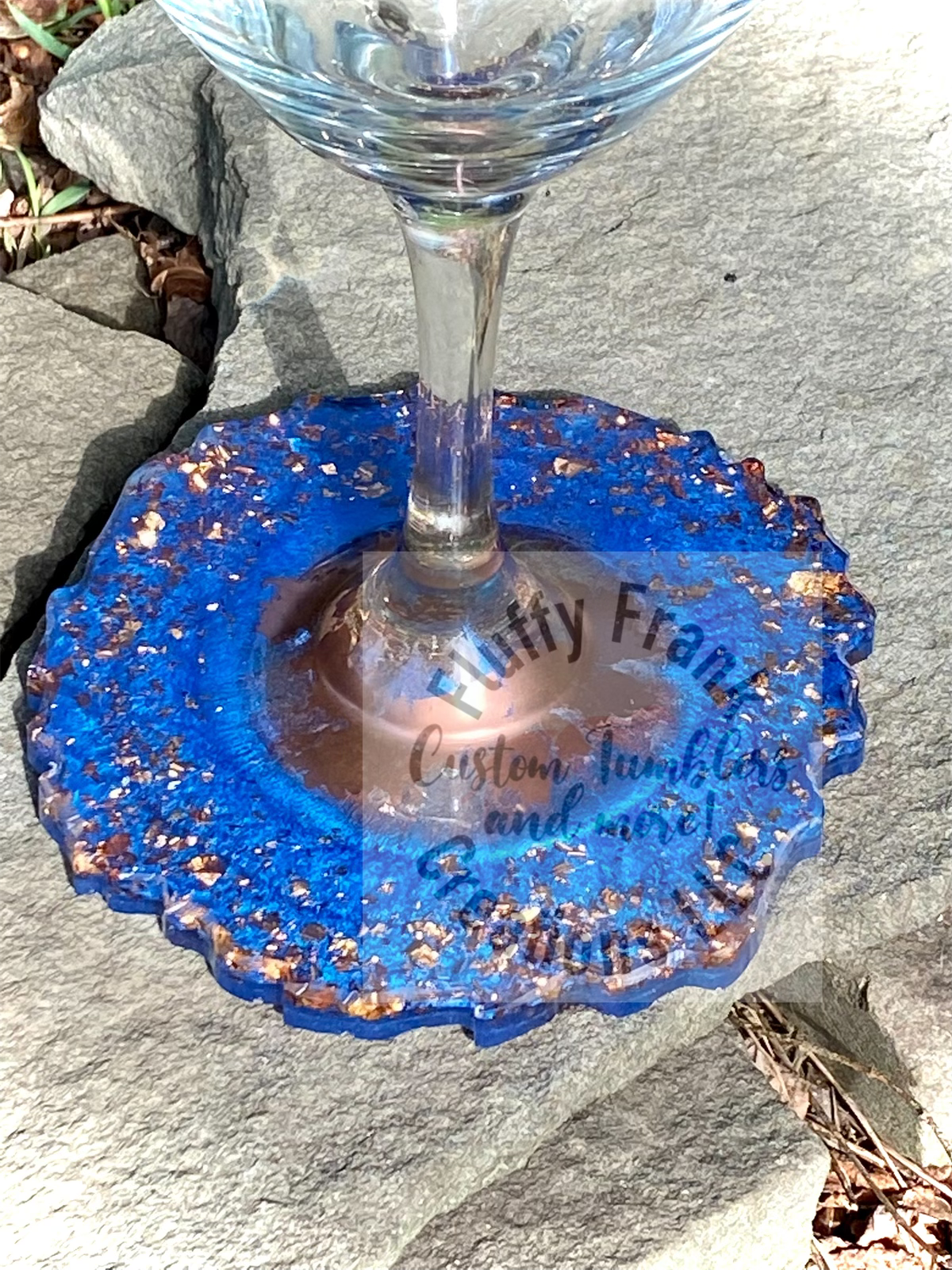 Geode wine glass