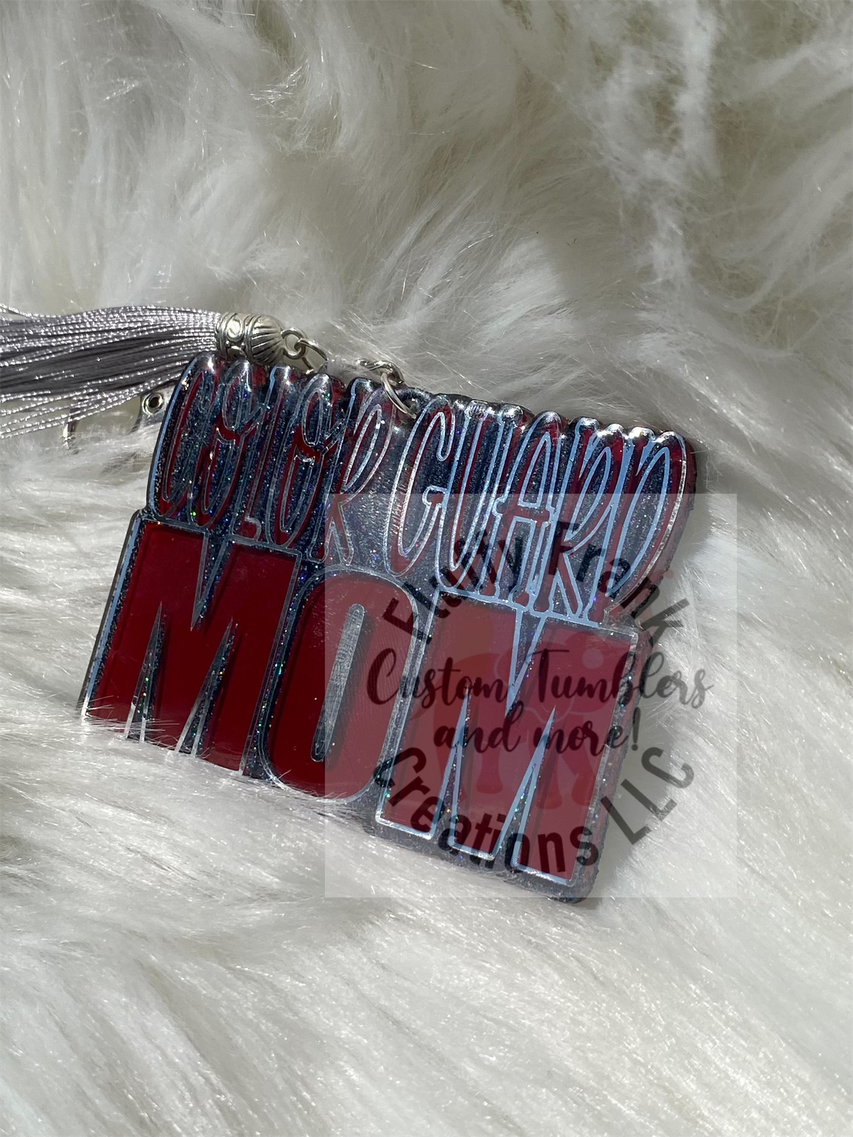 Colorguard Mom Acrylic Keychain